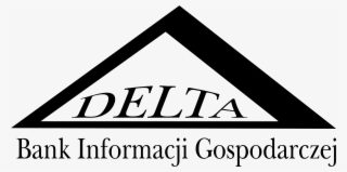 Delta Bank Logo Black And Ahite - Triangle
