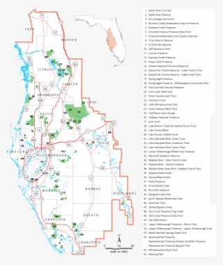 Recreation Areas Map - Florida Map