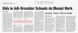 Kids In Adi-dravidar Schools Do Menial Work - Document