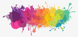 Free Png Download Colorful Paint Splatters Png Png - Colorful Text Design Banner
