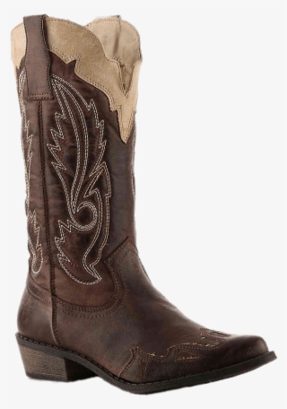 Brown Embroidered Women's Cowboy Boot - King Ranch Lucchese