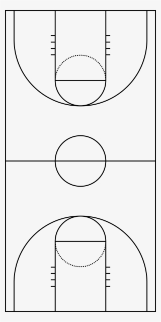 Basketball Court Diagram Vertical