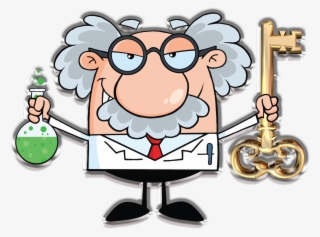Dr Cracked - Cartoon Clipart Albert Einstein