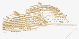 A Rendering Of The Regent Seven Seas Ship Coming In - Cruise Ship