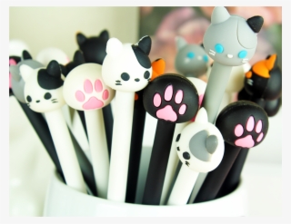 Cute Cat Paw Cat Face Gel Pens,pens - Cartoon