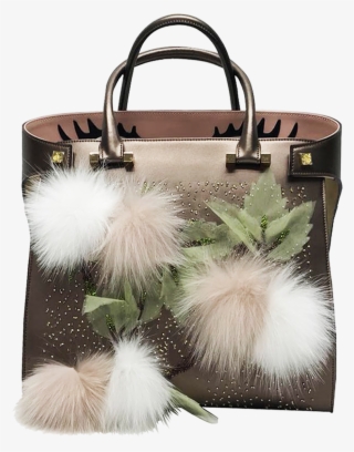 paloma eyes fur embroidery - handbag