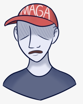 Is The Maga Hat The New White Hood - Cartoon