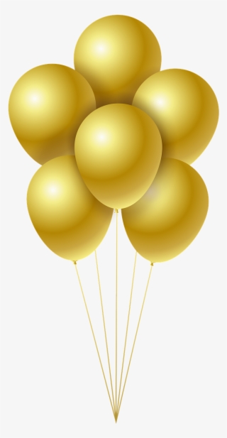 Balloons Carnival Event - Transparent Background Gold Balloons Png