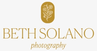 Beth Solano Photography Logo Center No Bkgnd Mustard - Calligraphy