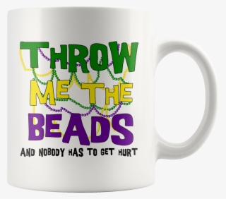 Mardi Gras Throw Me The Beads Mug - Mug