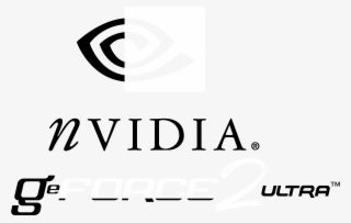 Nvidia Geforce2 Ultra Logo Black And White - Old Nvidia Logo