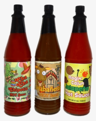 Assorted Gourmet Hot Sauces 3 Pack - Beer Bottle