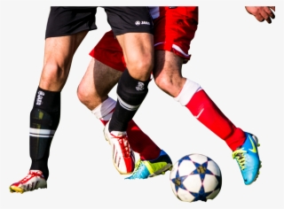 Two Players Playing Football Png Image - Football Feet