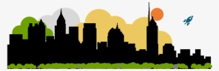 Rewarding Risk Done Righttm - Atlanta Skyline Silhouette