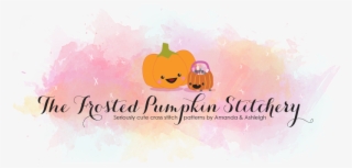 The Frosted Pumpkin Stitchery Logo - Espresso