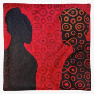 Red- Square Pillow Case Only - Motif
