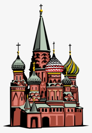 Vector Illustration Of St Basil's Orthodox Christian - St Basil's Cathedral Coloring Page
