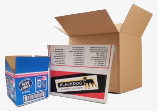 Black Dog And Wet Ones Printed Cardboard Boxes - Dog