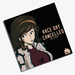 Image Of Race Day Cancelled - Cartoon