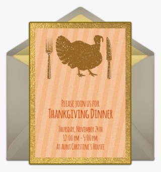 Gotta Love This Free Thanksgiving Invitation With A - Rooster