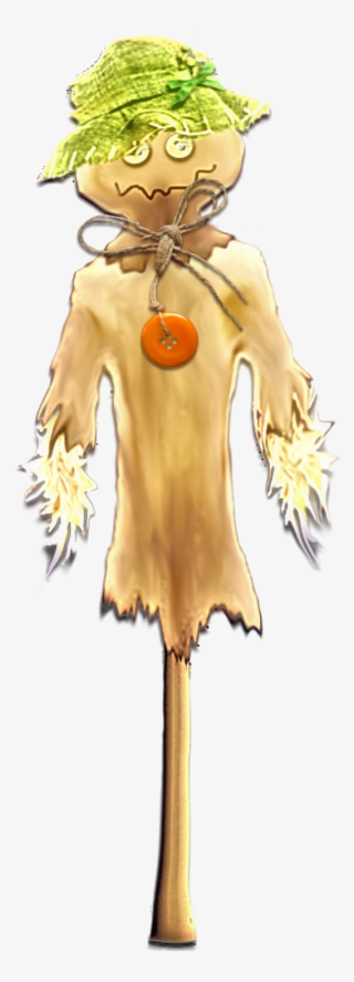 shabby scarecrow - illustration