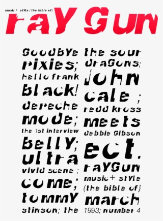 Huw Williams Typeface 2016 Based On David Carson Ray - David Carson Typeface