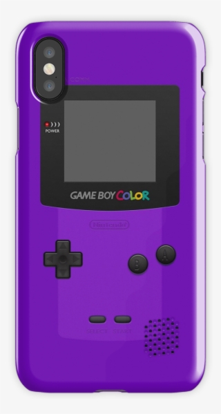 Purple Nintendo Gameboy Color Iphone X Snap Case - Game Boy Color