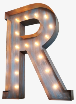 Giant Metal Marquee Letters Industrial Evolution Furniture - Sconce