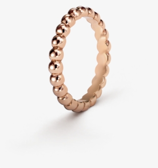 Perlée Ring, Medium Model, Pink Gold - Van Cleef Perlee