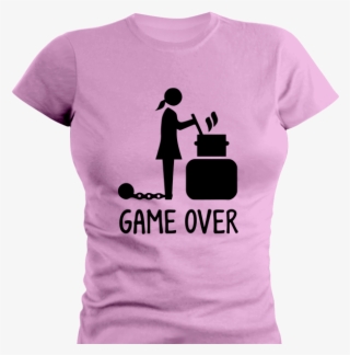 Game Over Življenje Za Štedilnikom - T Shirt Bride Minnie