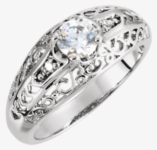 Zvintage Platinum Diamond Ring - Pre-engagement Ring