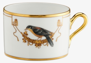 Tea Cup Volière Cou Jaune - Richard Ginori Coffe Cups