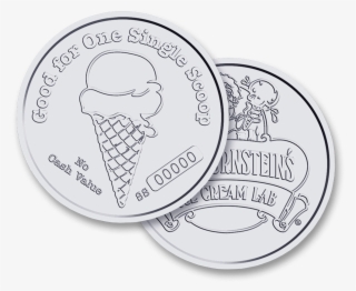 Single Scoop Gift Coin - Silver