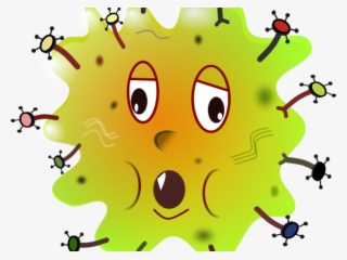 Cartoon Sick Face - Bacteria For Kids