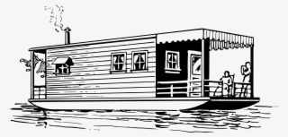 Big Image - Outline Of House Boat
