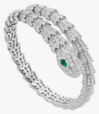 Serpentini Silver Bracelet - Bvlgari Serpenti Bracelet With Diamonds