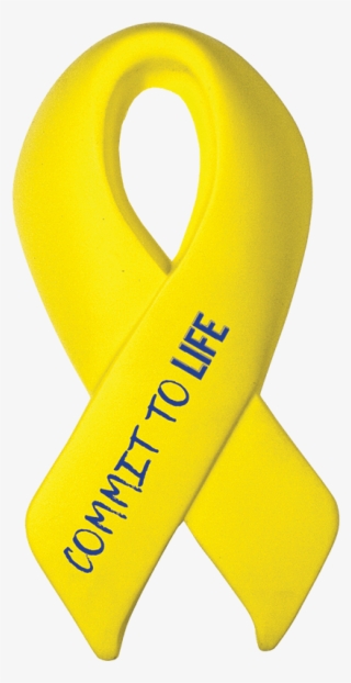 Yellow Ribbon Stress Reliever - Inflatable