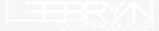 Lee Bryan Dj Logo White Transparent1 - Poster