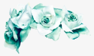 #blue #turqoise #flower #crown #flowercrown #rose #roses - Green And Blue Flower Crown