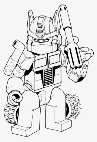 Optimus Prime Lego Coloring Pages 2 By James - Easy Bumblebee Transformer Coloring Pages