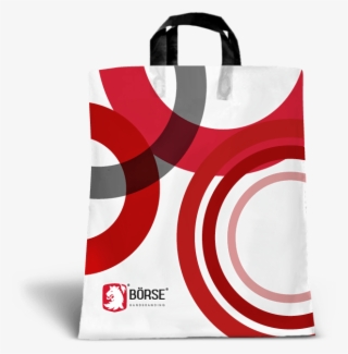Flexible Handle Plastic Shopping Bag - Bolsa Impresa Con Vectores