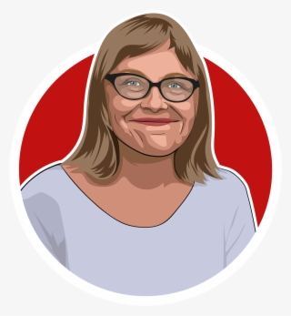 Houben Circle Portrait - Cartoon