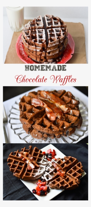 Chocolate Waffles Pin Collage - Chocolate