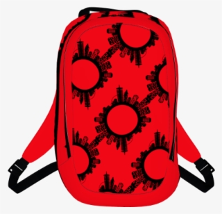 Red Chicago Skyline Backpack By Senira - Backpack