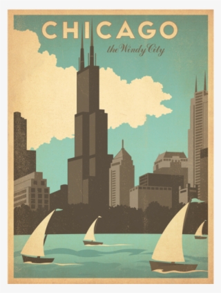 Awg Visit Chicago, Chicago Art, Chicago Poster, Chicago - Vintage Chicago Poster