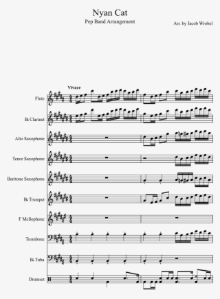 Nyan Cat Sheet Music Composed By Arr - Skillet Monster Drum Sheet Music