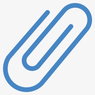 It Is An Image Of A Black Paperclip - Attach Icon