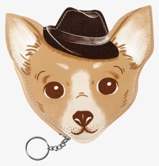 Chihuahua Coin Pouch - Cowboy Hat