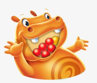 Transparent Hippo From The Hungry Hippos Box In Case - Hungry Hungry Hippos Png