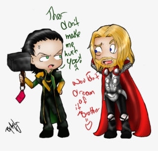 Loki Clipart Tv Series - Thor And Loki Cute